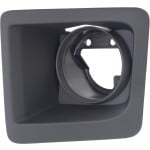 Front Fog Light Molding for 2014-2015 GMC Sierra 1500, Left (Driver), Textured Black, Chrome Type Bumper, Replacement