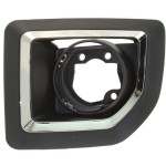 Front Fog Light Molding for GMC Sierra 2500 HD/3500 HD, 2015-2019, Left (Driver), Textured Black, Replacement