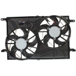 Radiator Fan Shroud Assembly for GMC Acadia (2007-2017) and Chevrolet Traverse (2009-2017), Dual Fan, Replacement
