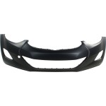 Front Bumper Cover for Hyundai Elantra 2011-2013, Primed (Ready to Paint), Sedan, USA Built Vehicle, Replacement (CAPA Certified)