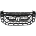 Grille for Honda Pilot, 2009-2011, Gray Shell and Insert, Replacement