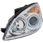 Headlight Assembly for Hyundai Elantra Hatchback 2010-2012, Left (Driver), Halogen, without Chrome Ring, Replacement