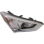 Headlight Assembly for Hyundai Santa Fe Sport 2013-2016, Right (Passenger), Halogen, Replacement