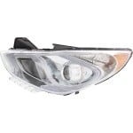 Headlight Assembly for Hyundai Sonata 2011-2015, Left (Driver), Hybrid Model, Replacement (CAPA Certified)