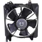 Denso Brand Radiator Fan Assembly for 2012-2015 Honda Civic Coupe/Sedan, Left (Driver), Excluding Hybrid Models, Replacement