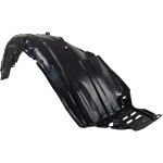 Front Fender Liner with Pad for Honda Civic 2006-2011, Right (Passenger) Side, Sedan, EX/EX-L/GX/LX/Si/Hybrid Models, Replacement