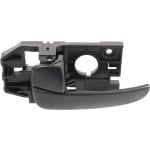 Black Rear Interior Door Handle for 2001-2006 Hyundai Elantra, Left (Driver) Side, Replacement