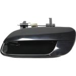 Rear Exterior Door Handle for Hyundai Elantra 2001-2006, Left (Driver), Smooth Black, Plastic, Replacement