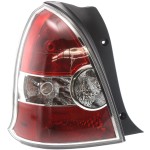 Tail Light Assembly for Hyundai Accent Hatchback 2008-2011, Left (Driver) Side, Replacement