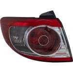 Tail Light Assembly for Hyundai SANTA FE 2010-2012, Left (Driver), Outer, Replacement
