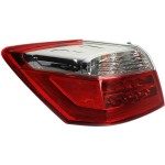 Outer Tail Light Assembly for 2013-2015 Honda Accord Ex-L/Touring Sedan Models, Left (Driver), Excludes Hybrid Model, Replacement