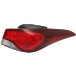 Tail Light Assembly for Hyundai Elantra/Elantra Coupe 2014-2016, Right (Passenger), Outer, Halogen, Sedan, Korea Built Vehicle, Replacement