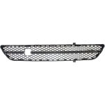 Front Bumper Grille for Infiniti G25 (2011-2012), G37 (2010-2013), Q40 (2015), Center, Textured Gray without Technology Package, Replacement