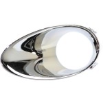 Front Fog Light Molding for Infiniti EX35 (2008-2012), EX37 (2013-2013), QX50 (2014-2015), Left (Driver) Side, Chrome, Replacement