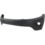 Front Bumper Cover for 2014-2016 Grand Cherokee, Upper, Primed (Ready to Paint), Compatible with Laredo, Limited, Overland, Summit Models, Without Parking Aid Sensor Holes, Replacement (CAPA Certified)