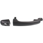 Front Exterior Door Handle for Kia Spectra 2004-2009, Right (Passenger), Primed (Ready to Paint) Black Handle+Cover with Keyhole, New Body Style, Replacement