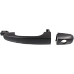 Front Exterior Door Handle for Kia Spectra 2004-2009, Left (Driver), Primed (Ready to Paint) Black, Complete with Handle+Cover and Keyhole, New Body Style, Replacement