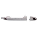 Rear Exterior Door Handle for Kia Spectra 2004-2009, Left (Driver), All Chrome, Handle+Cover, New Body Style, Replacement