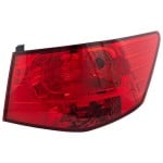 Tail Light Assembly for Kia Forte Sedan 2010-2013, Outer Right (Passenger), Replacement