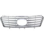 Grille for Lexus ES350 2010-2012, Painted Silver Shell and Insert, with Pre-Collision System, Replacement
