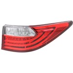 Tail Light for Lexus ES300H/ES350 2013-2015, Right (Passenger) Outer, Lens and Housing, Replacement