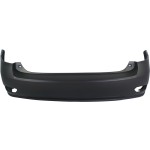 Rear Bumper Cover for Lexus RX350/RX450H (2010-2015), Primed (Ready to Paint), Without Parking Aid Sensor Holes, Replacement