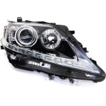 Headlight Lens and Housing for Lexus RX350/RX450H 2013-2015, Right (Passenger), Halogen with LED Daytime Running Light, Built in Japan, Replacement