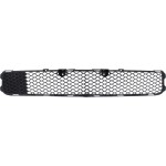 Front Bumper Grille for Mitsubishi Lancer 2008-2015, Textured Black, without Turbo, Excluding Evolution/Ralliart Models, Replacement