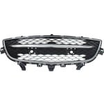 Lower Front Bumper Grille for Mazda CX-9 2010-2012, Chrome Black, Replacement