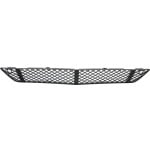 Front Bumper Grille Center for Mercedes-Benz S-Class 2007-2013, Textured Black, Without Sport Package, Replacement