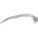Front Bumper Molding for Mercedes-Benz C300/C400 2015-2018, Left (Driver), Chrome, with AMG Styling Package, without Night Package, Convertible/Coupe/Sedan, Replacement