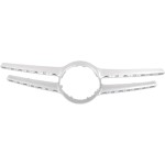 Grille Cover for Mercedes E-Class 2014-2016, Silver, with AMG Styling Package, without Camera, Fits Sedan/Wagon, Replacement (CAPA Certified)