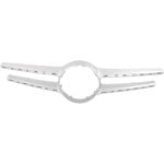 Grille Cover for Mercedes E-Class 2014-2016, Silver, with AMG Styling Package, without Camera, Fits Sedan/Wagon, Replacement