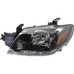 Headlight Assembly for Mitsubishi Outlander 2003-2004, Left (Driver) Side, Halogen, without Relay, Replacement