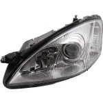 Headlight Assembly for Mercedes-Benz S-Class 2007-2013, Left (Driver), Halogen, Replacement