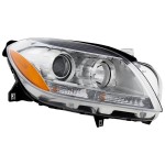 Headlight Assembly for Mercedes-Benz M-CLASS 2012-2015, Right (Passenger), Halogen, Replacement