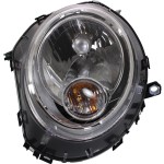 Cooper Headlight Assembly for 2007-2015, Left (Driver) Side, Halogen, with White Turn Signal, Replacement, Suitable for Hatchback 2007-2013, Convertible/Wagon 2009-2015