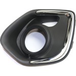 Front Fog Light Molding for Mitsubishi Outlander Sport/RVR 2013-2015, Left (Driver), Chrome, Without LED Daytime Running Light, Replacement