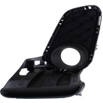 Front Fog Light Molding for 2012-2013 Mazda 3, Left (Driver), Primed (Ready to Paint), Smooth Black, with Fog Light Hole, Suitable for Hatchback/Sedan, Replacement