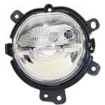 COOPER Right (Passenger) Driving Light for 2015-2019, Assembly, Daytime Running Light, Halogen Headlight, without Fog Light, fits 2016-2019 Convertible 4-Door Hatchback/Wagon, Replacement