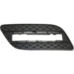 Front Bumper Grille for Mercedes-Benz ML250/ML350 2012-2015, Left (Driver) Side, Outer, Textured Black, Without AMG Styling Package, Replacement