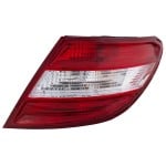 Tail Light Assembly for Mercedes-Benz C-Class 2008-2011 Right (Passenger), Without LED Turn Signal & Curve Lighting, Replacement