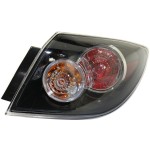 Tail Light Assembly for 2007-2009 Mazda 3 Hatchback, Standard Type, Right (Passenger) Side, Replacement