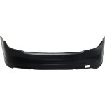 Rear Bumper Cover for Mercedes C-Class 2008-2011, Primed (Ready to Paint), with AMG Package, without Parktronic Holes, Replacement