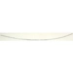 Small Chrome Center Impact Strip for Mercedes-Benz E-Class Sedan 2007-2009, Rear Bumper Molding, Replacement