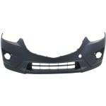 Front Bumper Cover for Mazda CX-5 2013-2016, Upper Primed (Ready to Paint), Lower Textured, Replacement
