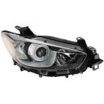 Headlight for Mazda CX-5 2013-2016, Right (Passenger) Side, Lens and Housing, Halogen, Replacement