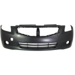 Front Bumper Cover for Nissan Altima Coupe, 2008-2009, Primed (Ready to Paint), Replacement