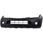 Front Bumper Cover for Nissan Pathfinder 2008-2012, Primed (Ready to Paint), Without 3 Holes, Suitable for S/SE/SE Off-Road Models, Replacement