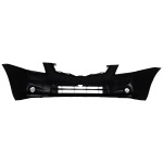 Front Bumper Cover for Nissan Sentra 2010-2012, Primed (Ready to Paint), without Fog Light Holes, Fits Base/S Models, Replacement